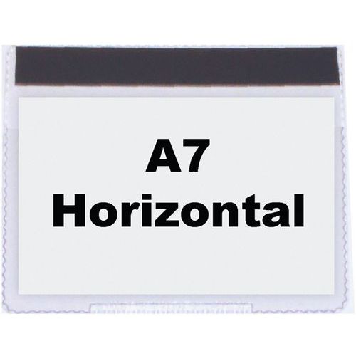 Ramki informacyjne Manutan Expert A7, magnetyczne, 100 szt.