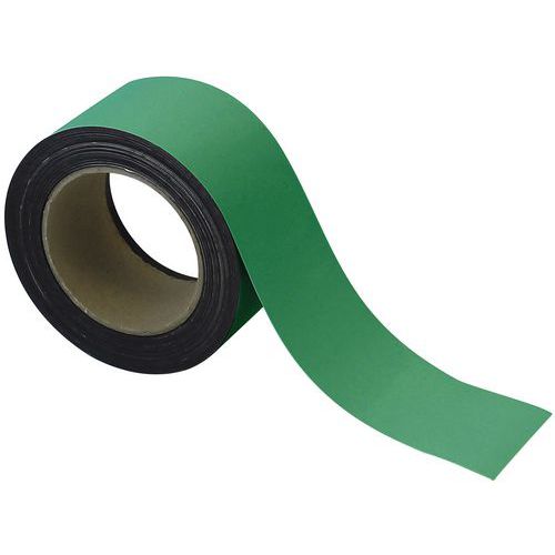Taśmy magnetyczne na regały Manutan Expert, 10 m, zielone - Taśma magnetyczna na regały Manutan Expert, 10 m, zielona, szerokość 60 mm