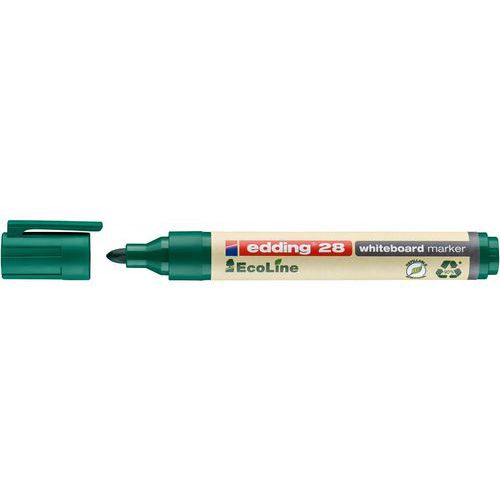 Markery do białych tablic edding 28 EcoLine - Marker do białych tablic edding 28 EcoLine, zielony