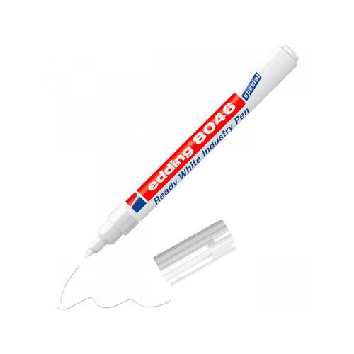 Markery przemysłowe permanentne edding 8046 Ready white - Marker przemysłowy permanentny edding 8046 Ready white