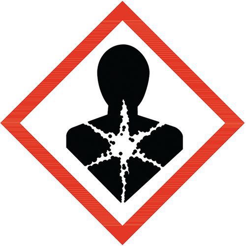 Etykiety ostrzegawcze Manutan Expert CLP - Zagrożenie dla zdrowia, samoprzylepne - Etykiety ostrzegawcze Manutan Expert CLP - Zagrożenia dla zdrowia, 