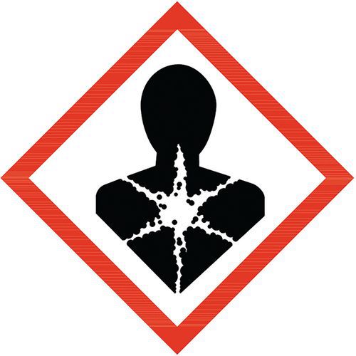 Etykiety ostrzegawcze Manutan Expert CLP - Zagrożenie dla zdrowia, samoprzylepne - Etykiety ostrzegawcze Manutan Expert CLP - Zagrożenia dla zdrowia, 