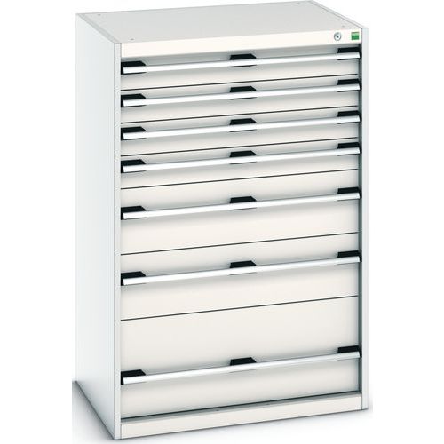 Szuflady warsztatowe Bott Cubio 200, 120 x 80 x 65-75 cm, 7 szuflad - Warsztatowa szafka z szufladami Bott Cubio 200, 120 x 80 x 65 cm, 7 szuflad, sza