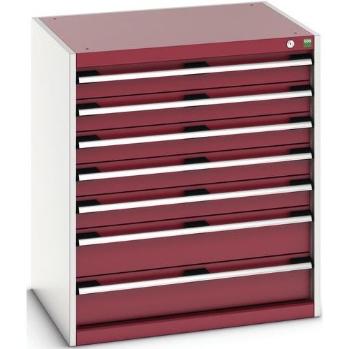 Szafki warsztatowe z szufladami Bott Cubio 200, 90 x 80 x 65-75 cm, 7 szuflad - Warsztatowa szafka z szufladami Bott Cubio 200, 90 x 80 x 65 cm, 7 szu