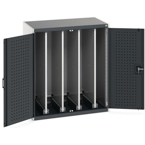 Szafy warsztatowe Bott Cubio z wysuwanymi panelami perforowanymi - Szafka warsztatowa Bott Cubio z wysuwanymi panelami perforowanymi, 120 x 105 x 65 c