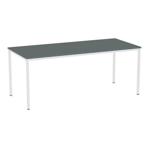 Stoły jadalniane Versys - Stół jadalniany Versys z jasnoszarymi nogami RAL 7035, 180 x 80 x 74,3 cm, ciemnoszary