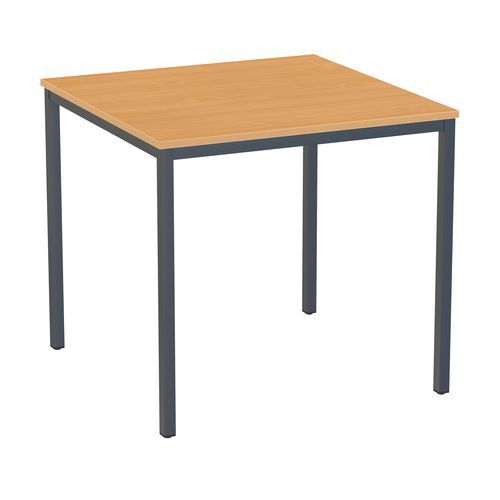 Stoły jadalniane Versys - Stół jadalniany Versys z nogami antracyt RAL 7016, 80 x 80 x 74,3 cm, buk