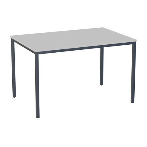 Stoły jadalniane Versys - Stół jadalniany Versys z nogami antracyt RAL 7016, 120 x 80 x 74,3 cm, jasnoszary