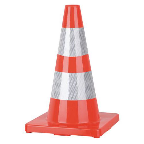 Odblaskowy pachołek drogowy Manutan, wysokość 45 cm Odblaskowy pachołek drogowy Manutan, wysokość 45 cm