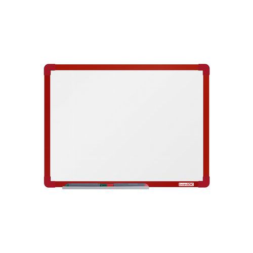 Białe tablice magnetyczne boardOK, 60 x 45 cm - Biała tablica magnetyczna boardOK, 60 x 45 cm, czerwona