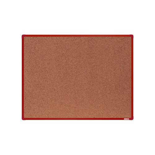 Tablice korkowe boardOK, 120 x 90 cm - Tablica korkowa boardOK, 120 x 90 cm, czerwona