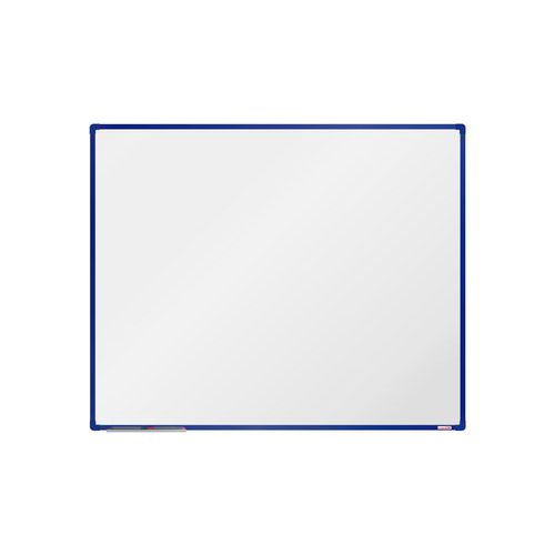 Białe tablice magnetyczne boardOK, 150 x 120 cm - Biała tablica magnetyczna boardOK, 150 x 120 cm, niebieska