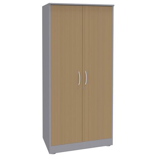 Wysokie szafy Simmob Quatuor, 180 x 80 x 47 cm - Wysoka szafa Simmob Quatuor, 180 x 80 x 47 cm, szary/buk