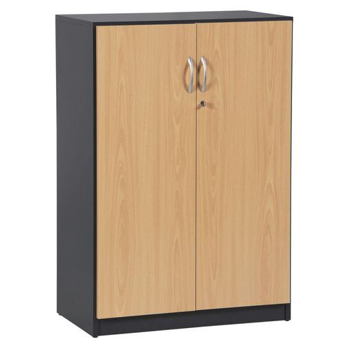 Niskie szafy Simmob Quatuor, 118 x 80 x 47 cm - Niska szafa Simmob Quatuor, 118 x 80 x 47 cm, antracyt/buk