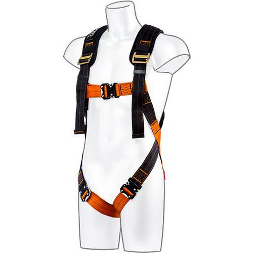 Jednopunktowe szelki Portwest Ultra, czarny/pomarańczowy - Jednopunktowe szelki Portwest Ultra, czarny/pomarańczowy, rozm. XL-XXL