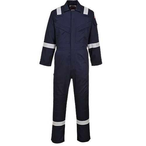 Lekki kombinezon trudnopalny i antystatyczny 280g, niebieski - Lekki kombinezon trudnopalny i antystatyczny 280g, niebieski, normalne, rozm. 5XL