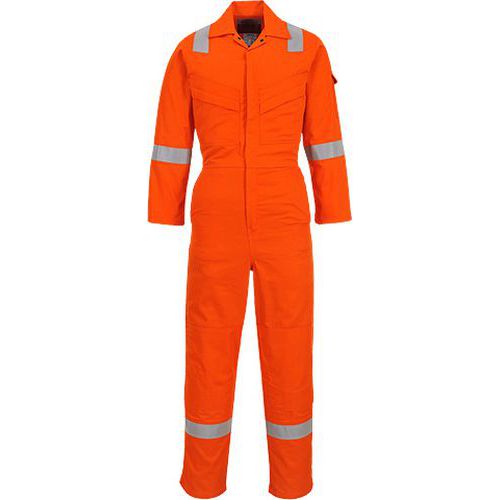 Lekki kombinezon trudnopalny i antystatyczny 280g, pomarańczowy - Lekki kombinezon trudnopalny i antystatyczny 280g, pomarańczowy, normalne, rozm. 4XL
