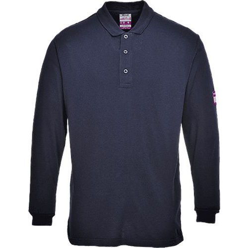 Koszulka Polo z długim rękawem, niebieski - Koszulka Polo z długim rękawem, niebieski, rozm. XL