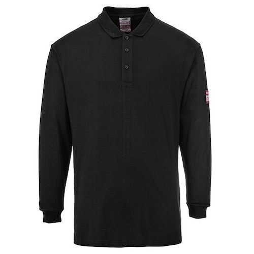 Koszulka Polo z długim rękawem, czarny - Koszulka Polo z długim rękawem, czarny, rozm. L