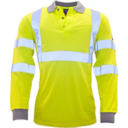 Koszulka polo ostrzegawcza, żółty - Koszulka polo ostrzegawcza, żółty, rozm. M