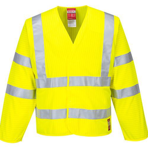 Kurtka ostrzegawcza trudnopalna antystatyczna, żółty - Kurtka ostrzegawcza trudnopalna antystatyczna, żółty, rozm. L-XL