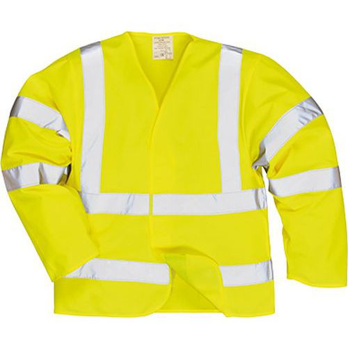 Trudnopalna bluza ostrzegawcza., żółty Trudnopalna bluza ostrzegawcza., żółty