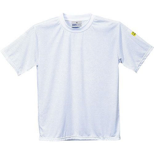 T-shirt antyelektrostatyczny ESD, biały