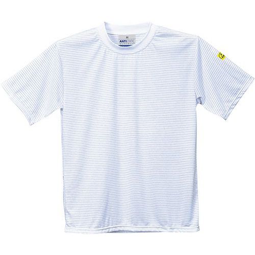 T-shirt antyelektrostatyczny ESD, biały - T-shirt antyelektrostatyczny ESD, biały, rozm. L