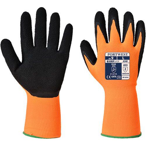 Rękawica ostrzegawcza lateksowa Grip, czarny/pomarańczowy - Rękawica ostrzegawcza lateksowa Grip, czarny/pomarańczowy, rozm. XL