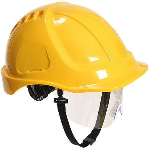 Hełm Endurance Plus z wizjerką, żółty Hełm Endurance Plus z wizjerką, żółty