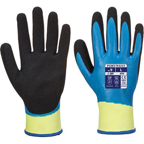 Rękawica antyprzecięciowa Aqua Cut Pro, czarny/niebieski - Rękawica antyprzecięciowa Aqua Cut Pro, czarny/niebieski, rozm. XL