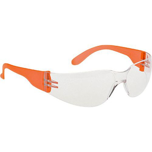 Okulary konturowe, pomarańczowy - Okulary konturowe, pomarańczowy, przezroczysty