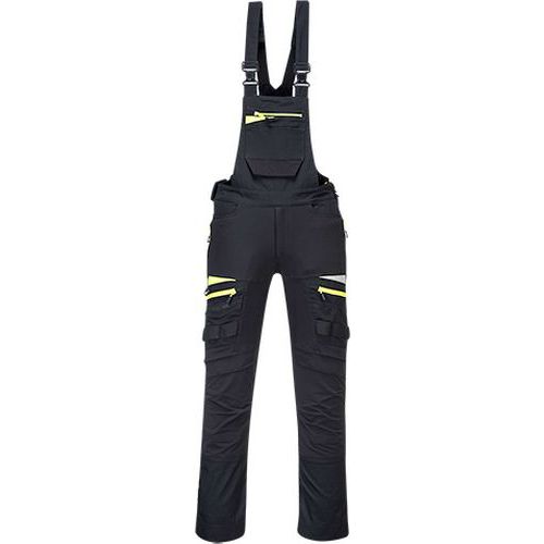 Ogrodniczki robocze DX4, czarny - Ogrodniczki robocze DX4, czarny, rozm. M