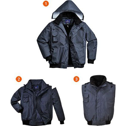 Kurtka Bomber 3w1, niebieski - Kurtka Bomber 3w1, niebieski, rozm. S