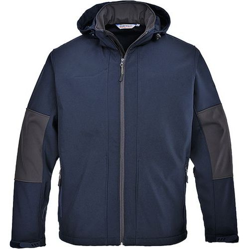 Softshell z kapturem (3L)., niebieski - Softshell z kapturem (3L)., niebieski, rozm. S