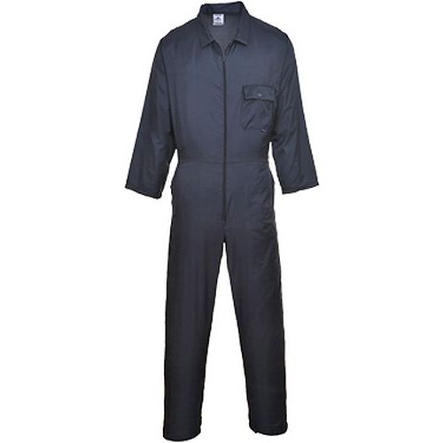 Lekki kombinezon nylonowy na zamek, niebieski - Lekki kombinezon nylonowy na zamek, niebieski, rozm. 4XL