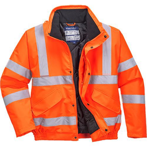 Kurtka ostrzegawcza Bomber, pomarańczowy - Kurtka ostrzegawcza Bomber, pomarańczowy, rozm. XS
