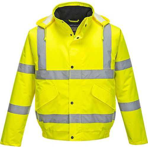 Kurtka ostrzegawcza Bomber, żółty - Kurtka ostrzegawcza Bomber, żółty, rozm. 4XL