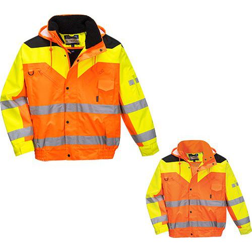 Kurtka ostrzegawcza Bomber Contrast Plus, pomarańczowy Kurtka ostrzegawcza Bomber Contrast Plus, pomarańczowy