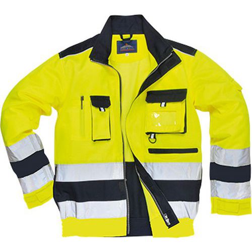 Bluza ostrzegawcza Lille, niebieski/żółty - Bluza ostrzegawcza Lille, niebieski/żółty, rozm. S