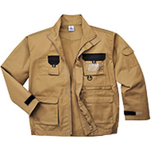 Bluza robocza dwukolorowa Portwest Texo, jasnobrązowy - Bluza robocza dwukolorowa Portwest Texo, jasnobrązowy, rozm. M