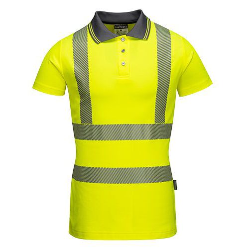 Damska koszulka ostrzegawcza polo, żółty