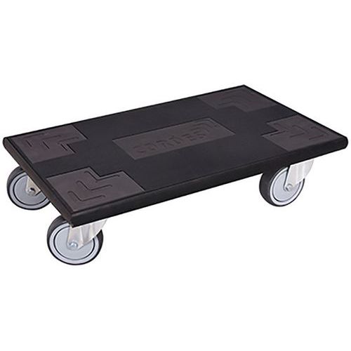 Platforma transportowa PL04, do 300 kg, 14,5 x 60 x 35 cm, koła termoplastyczne Platforma transportowa PL04, do 300 kg, 14,5 x 60 x 35 cm, koła termoplastyczne
