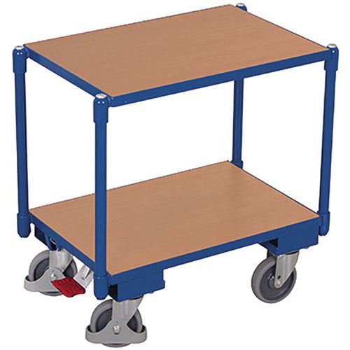Wózek półkowy Euro system dolly, 2 półki, 67,5 x 41,5 x 66,5 cm