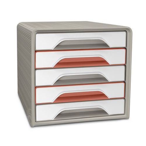 Modułowa szuflada na dokumenty, Cep, terakota piaskowa - Modułowa szuflada na dokumenty, Cep, Sand Terracotta