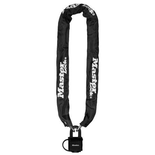 Zamki rowerowe Master Lock o średnicy 6 mm - Zapięcie do łańcucha rowerowego Master Lock 6 mm, czarne