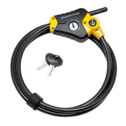 Skrócenie zamków kablowych Master Lock Python 10mm - Blokada linki skracającej Master Lock Python 10mm długość 4,5m