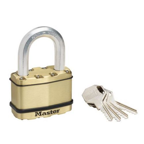 Kłódki mosiężne Master Lock Excell 45mm - Kłódka mosiężna Master Lock Excell 45mm, wysokość pałąka 38mm