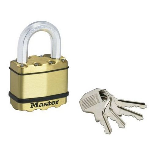 Kłódki mosiężne Master Lock Excell 50mm - Kłódka mosiężna Master Lock Excell 50mm, wysokość pałąka 25mm