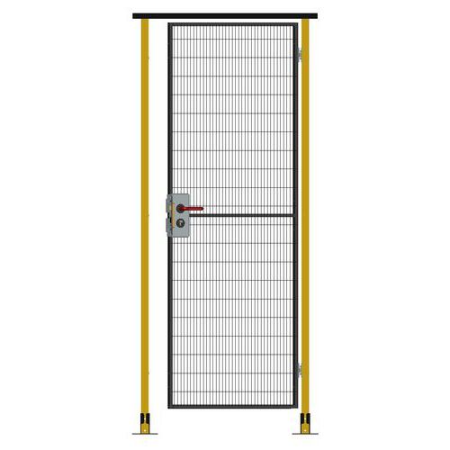Jednoskrzydłowe drzwi na zawiasach, zamek cylindryczny - Jednoskrzydłowe drzwi na zawiasach, zamek cylindryczny, wysokość 224 cm, szerokość 80 cm